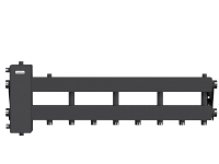 Балансировочный коллектор GIDRUSS  ВМ-150-5D (до 150кВт, G 1 1/2", 4+1 контура G 1") 