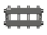 Модульный коллектор GIDRUSS из нерж.стали MKSS-150-4DUх25 (до 150кВт, G11/2", 2+2 контура G 1")