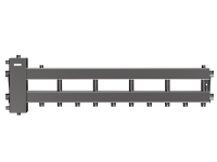 Балансировочный коллектор GIDRUSS из нерж. стали ВМSS-150-6D (до 150кВт,G11/2 ",5=1" + 1=1 1/2")
