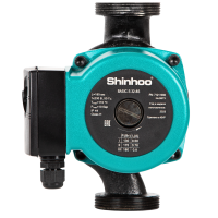 Насос циркуляционный Shinhoo BASIC S 32-8S 180мм 230V 180/175/130Вт (с гайками)