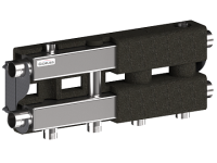 Модульный коллектор GIDRUSS из нерж.стали MKSS-100-2.EPP (до 100кВт, G 11/4", 2 контура G 1")