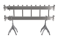 Модульный коллектор GIDRUSS из нерж.стали MKSS-400-5х25 (до 400кВт, фл.Ду65, 5 контуров G 1")