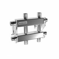 Модульный коллектор GIDRUSS из нерж.стали MKSS-40-3DU (до 40кВт, G 3/4", 1+1+1 контура G 3/4")