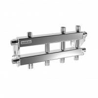 Модульный коллектор GIDRUSS из нерж.стали MKSS-40-4DU (до 40кВт, G 3/4", 2+1+1 контура G 3/4")