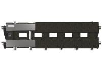 Модульный коллектор GIDRUSS из нерж.стали MKSS-60-4D.EPP (до 60кВт, G 1", 3+1 контура G 1")