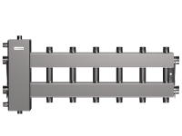 Балансировочный коллектор GIDRUSS из нерж. стали ВМSS-150-7DU (до 150кВт,G11/2 ",3+3=1" + 1=1 1/2")