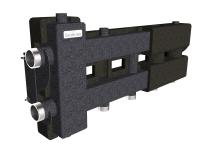Балансировочный коллектор GIDRUSS  ВМ-80-3D.EPP (до 80кВт, G 1 1/4", 2+1 контура G 1") в изоляции