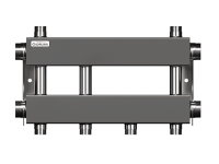 Модульный коллектор GIDRUSS из нерж.стали MKSS-150-2х25 (до 150кВт, G11/2", 2 контура G 1")