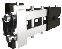 Балансировочный коллектор GIDRUSS BMSS-80-5DU.EPP (до 80кВт, G 1 1/4", 2+2=1" + 1=1 1/4") в изоляции