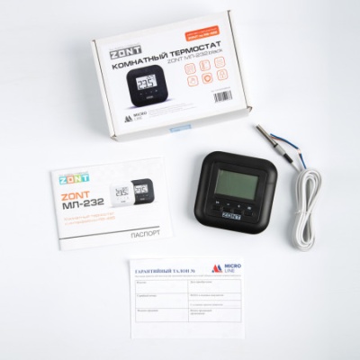 Термостат комнатный ZONT МЛ-232.black (RS-485)
