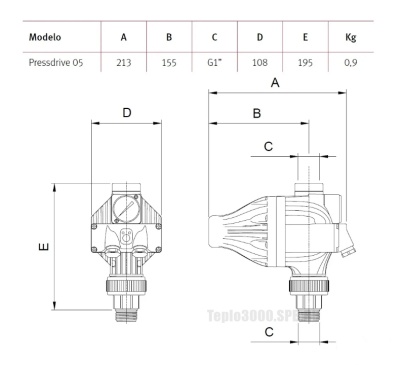 Блок контроля потока Espa PRESSDRIVE 05 AM REP 