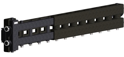 Балансировочный коллектор GIDRUSS  ВМ-80-7D.EPP (до 80кВт, G 1 1/4", 6=1" + 1=1 1/4"), в изоляции