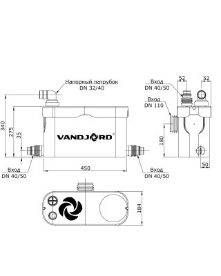 Канализационная установка Shinhoo CITILIFT TRIO 