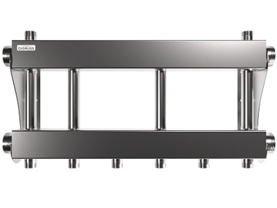 Модульный коллектор GIDRUSS из нерж.стали MKSS-250-3х25 (до 250кВт, G2", 3 контура G 1")